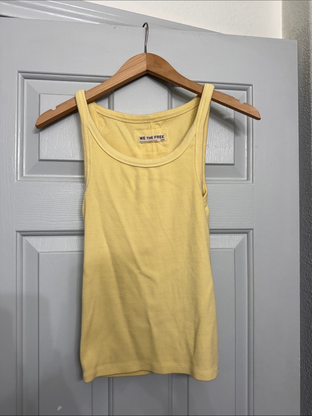 Free People yellow tank top